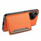For Huawei Pura 80 Pro / 80 Pro+ 5G Calf Texture Card Bag Design Full Coverage Phone Case(Orange) - 3