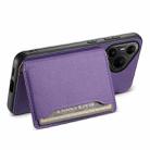 For Huawei Pura 80 Pro / 80 Pro+ 5G Calf Texture Card Bag Design Full Coverage Phone Case(Purple) - 3