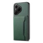 For Huawei Pura 80 Pro / 80 Pro+ 5G Calf Texture Card Bag Design Full Coverage Phone Case(Green) - 1