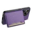For Huawei Pura 80 Ultra 5G Calf Texture Card Bag Design Full Coverage Phone Case(Purple) - 3