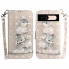 For Google Pixel 8a 3D Colored Horizontal Flip Leather Phone Case(Squirrels) - 1