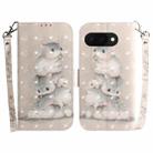 For Google Pixel 9a 3D Colored Horizontal Flip Leather Phone Case(Squirrels) - 1