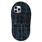 For iPhone 15 Pro Max Creative Flannel Slipper Design TPU Phone Case(Black) - 1