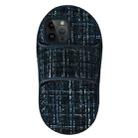 For iPhone 14 Pro Creative Flannel Slipper Design TPU Phone Case(Black) - 1