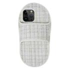 For iPhone 14 Pro Creative Flannel Slipper Design TPU Phone Case(Grey) - 1