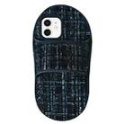 For iPhone 11 Creative Flannel Slipper Design TPU Phone Case(Black) - 1