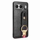 For OnePlus Nord 4 5G Wristband Leather Back Phone Case(Black) - 3