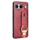 For OnePlus Nord 4 5G Wristband Leather Back Phone Case(Red) - 3