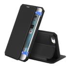 For iPhone 6 / 6s DUX DUCIS Skin X Series PU + TPU Horizontal Flip Leather Case with Holder & Card Slots(Black) - 1