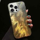 For iPhone 15 Pro Max Foxtail Bronzing Laser Gradient Phone Case(Yellow) - 1