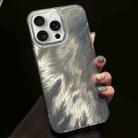 For iPhone 15 Pro Foxtail Bronzing Laser Gradient Phone Case(White) - 1