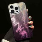 For iPhone 15 Pro Foxtail Bronzing Laser Gradient Phone Case(Purple) - 1