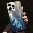 For iPhone 15 Pro Foxtail Bronzing Laser Gradient Phone Case(Blue) - 1