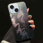 For iPhone 15 Foxtail Bronzing Laser Gradient Phone Case(Black) - 1