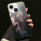 For iPhone 14 Foxtail Bronzing Laser Gradient Phone Case(Black) - 1