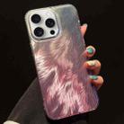 For iPhone 14 Pro Foxtail Bronzing Laser Gradient Phone Case(Pink) - 1