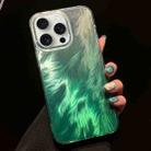 For iPhone 14 Pro Foxtail Bronzing Laser Gradient Phone Case(Green) - 1