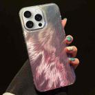 For iPhone 13 Pro Max Foxtail Bronzing Laser Gradient Phone Case(Pink) - 1