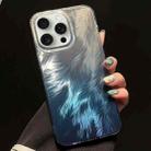 For iPhone 12 Pro Max Foxtail Bronzing Laser Gradient Phone Case(Blue) - 1