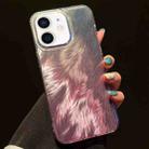 For iPhone 11 Foxtail Bronzing Laser Gradient Phone Case(Pink) - 1