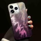 For iPhone 11 Pro Max Foxtail Bronzing Laser Gradient Phone Case(Purple) - 1
