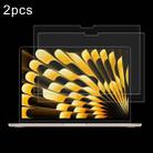 For Macbook Air 13 2024 2pcs 0.26mm 9H Surface Hardness Explosion-proof Tempered Glass Film - 1