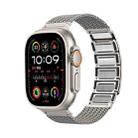 For Apple Watch Series 7 41mm Magnetic Clasp Braided Chain Stainless Steel Watch Band(Gold) - 1