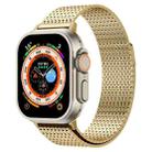 For Apple Watch Ultra 49mm Milanese Loop Magnetic Clasp Stainless Steel Watch Band(Gold) - 1