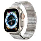 For Apple Watch Series 8 45mm Milanese Loop Magnetic Clasp Stainless Steel Watch Band(Titanium Gold) - 1