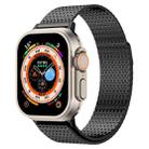 For Apple Watch Series 6 44mm Milanese Loop Magnetic Clasp Stainless Steel Watch Band(Black) - 1