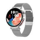 ET490 1.27 inch IP68 Waterproof Steel Strap Smart Watch, Support ECG(Silver) - 1