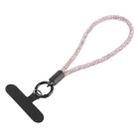 Sparkling Diamond Round Anti-lost Rope Short Lanyard(Rose Gold) - 1