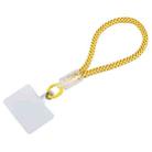 Plastic Buckle Round Twist Rope Short Lanyard(Yellow) - 1