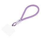 Plastic Buckle Round Twist Rope Short Lanyard(Purple) - 1