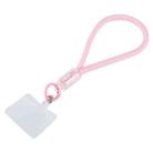 Plastic Buckle Round Twist Rope Short Lanyard(Pink) - 1