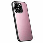 For iPhone 15 Pro R-JUST RJ-61 Electroplating Frosted TPU + PC Phone Case(Pink) - 1