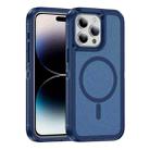 For iPhone 14 Pro Guard Magsafe Magnetic Ring Matte Phone Case(Royal Blue) - 1