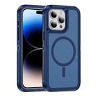 For iPhone 14 Pro Max Guard Magsafe Magnetic Ring Matte Phone Case(Royal Blue) - 1