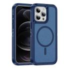 For iPhone 12 / 12 Pro Guard Magsafe Magnetic Ring Matte Phone Case(Royal Blue) - 1