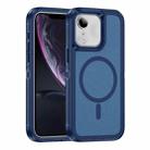 For iPhone 11 / XR Guard Magsafe Magnetic Ring Matte Phone Case(Royal Blue) - 1