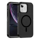 For iPhone 11 / XR Guard Magsafe Magnetic Ring Matte Phone Case(Black) - 1