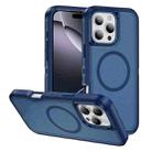 For iPhone 16 Pro Max Guard Magsafe Magnetic Ring Matte Phone Case(Royal Blue) - 1