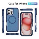 For iPhone 16 Pro Max Guard Magsafe Magnetic Ring Matte Phone Case(Royal Blue) - 2