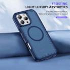 For iPhone 16 Pro Max Guard Magsafe Magnetic Ring Matte Phone Case(Royal Blue) - 3