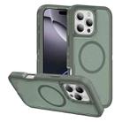 For iPhone 16 Pro Max Guard Magsafe Magnetic Ring Matte Phone Case(Green) - 1