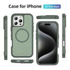 For iPhone 16 Pro Max Guard Magsafe Magnetic Ring Matte Phone Case(Green) - 2