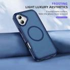 For iPhone 16 Plus Guard Magsafe Magnetic Ring Matte Phone Case(Royal Blue) - 3