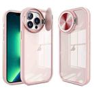 For iPhone 13 Pro Max Round Camshield TPU Hybrid PC Phone Case(Pink) - 1