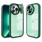 For iPhone 13 Pro Max Round Camshield TPU Hybrid PC Phone Case(Green) - 1
