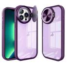 For iPhone 13 Pro Max Round Camshield TPU Hybrid PC Phone Case(Purple) - 1